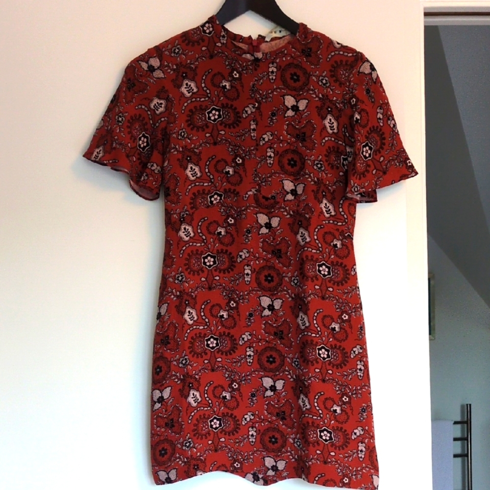 ALC Mini Dress with Flutter Sleeves